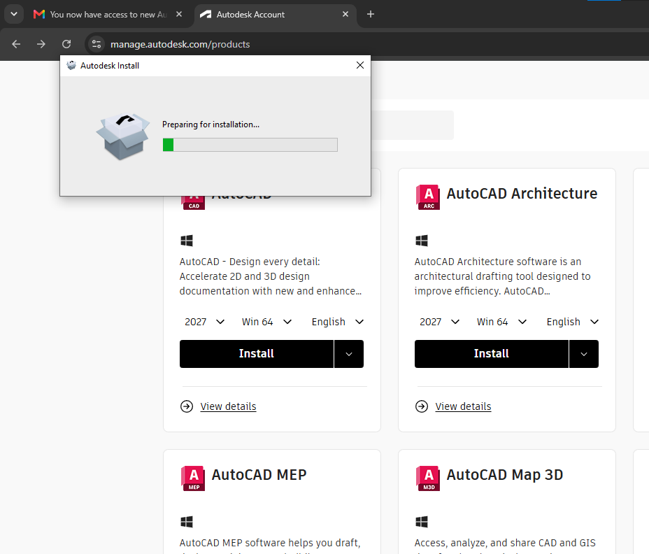 Locating the download file